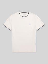 Koszulka T-shirt z mieszanki bawełny w kroju regular fit z kontrastowymi paskami od Polo Ralph Lauren - 28
