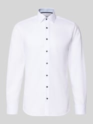 Slim Fit Business-Hemd aus Baumwolle mit Kentkragen von ETERNA - 4