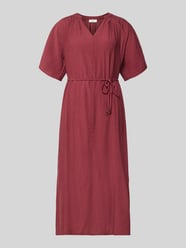 Relaxed Fit Freizeitkleid aus Viskose-Mix von s.Oliver RED LABEL Bordeaux - 3