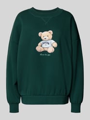 Oversized sweatshirt met labelprint van Review - 9