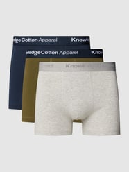 Trunks mit elastischem Label-Bund im 3er-Pack von Knowledge Cotton Apparel Grün - 12