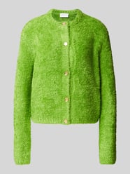 Gebreide pullover met knoopsluiting van Jake*s Collection Groen - 1