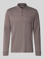 koszulka polo o kroju regular fit z mieszanka bawełny z brustasza od bugatti - 12