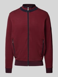 Sweatjacke mit Stehkragen von bugatti Rot - 7