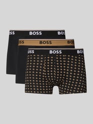 Obcisłe bokserki z mieszanka bawełny w zestaw 3 szt. od BOSS - 8