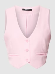 Kort gilet met paspelzakken van Gina Tricot Paars - 38