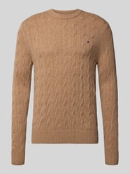 Regular Fit Pullover aus reiner Schafswolle von Tommy Hilfiger Beige - 31