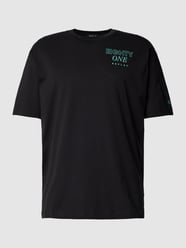T-Shirt mit Label- und Motiv-Print von Replay Schwarz - 4