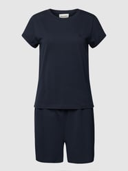 Pyjama van puur katoen met ronde hals van Marc O'Polo Blauw - 37