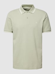 Poloshirt mit Kontraststreifen von Selected Homme Grün - 5