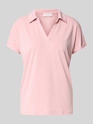 Regular Fit Poloshirt aus Modal-Mix von Christian Berg Woman Pink - 25