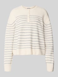 Relaxed Fit Pullover in Strick-Optik von REVIEW Beige - 16