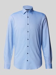 Slim Fit Business-Hemd mit Kentkragen von Jake*s Blau - 36