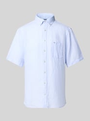Regular Fit Leinenhemd mit Button-Down-Kragen von Fynch-Hatton - 4