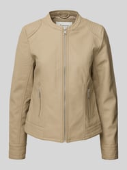 Jacke in Leder-Optik Modell 'Acom' von B.Young Beige - 30