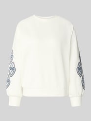 Regular fit sweatshirt met motiefstitching van zero - 29