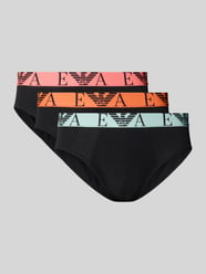 Slip mit elastischem Logo-Bund im 3er-Pack von Emporio Armani - 20