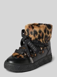 Sznurowane botki z detalem z logo Model „Uneek” od GUESS - 22