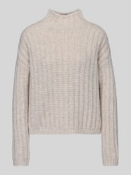 Boxy Fit Strickpullover aus Baumwoll-Mix mit Woll-Alpaka-Anteil Modell 'Safineyny' von HUGO - 2