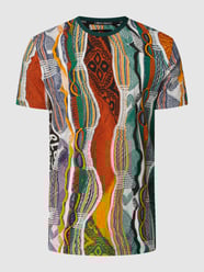 T-shirt met stretch  van CARLO COLUCCI Oranje - 4