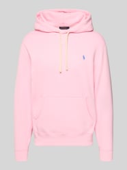 Bluza z kapturem o kroju regular fit z mieszanki bawełny od Polo Ralph Lauren Fuksjowy - 48