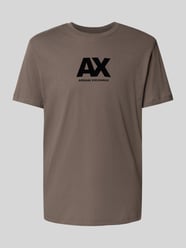 Regular fit T-shirt van puur katoen met logoprint van ARMANI EXCHANGE - 29