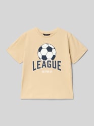 Regular Fit T-Shirt mit Motiv-Print von Mayoral Beige - 4