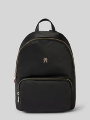 Rucksack mit Label-Applikation von Tommy Hilfiger Schwarz - 29