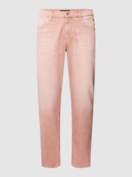 Tapered Fit Jeans mit Label-Patch Modell 'SANDOT' von Replay Rot - 33