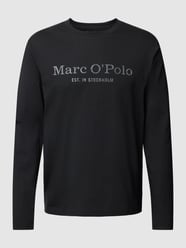 Longsleeve mit Label-Print von Marc O'Polo Schwarz - 25