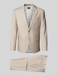 Slim Fit Anzug mit Reverskragen von HECHTER PARIS Beige - 14