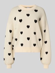 Sweter z dzianiny z bufiastymi rękawami model ‘CHARLOTT’ od NOISY MAY® - 21