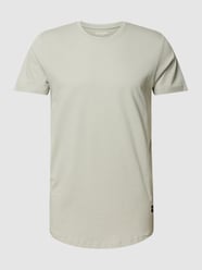 T-Shirt mit gerippten Rundhalsausschnitt Modell 'ENOA' von Jack & Jones Grau - 20