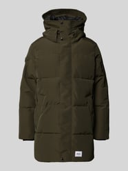 Regular Fit Steppmantel mit Logo-Patch Modell 'Zeno' von khujo - 20