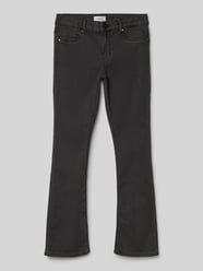 Skinny Fit Jeans mit ausgestelltem Bein Modell 'MILA-IRIS' von Only Schwarz - 42