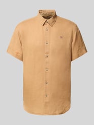 Regular Fit Freizeithemd aus reinem Leinen von Napapijri Beige - 5