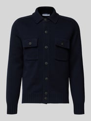 Gebreid jack met kentkraag van GRAN SASSO - 18