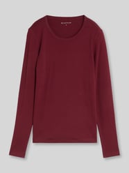 Regular fit shirt met lange mouwen van puur katoen van Tom Tailor Bordeaux - 1
