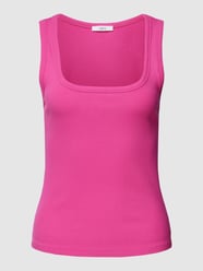 Top mit geripptem Rundhalsausschnitt von Jake*s Casual Rosa - 10