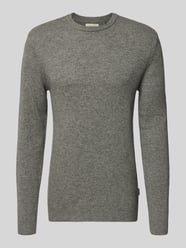 Sweter z dzianiny z prążkowanymi wykończeniami model ‘BRANKO’ od Blend - 35