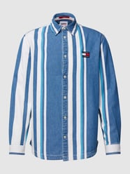 Jeanshemd mit Label-Patch von Tommy Jeans Blau / Türkis - 27