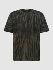 T-shirt z efektem batiku od Marc O'Polo Czarny - 31