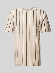 T-Shirt mit Streifenmuster von Lindbergh Beige - 27