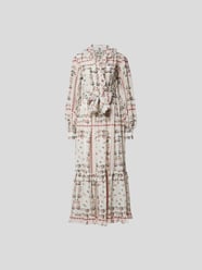Seidenkleid mit Allover-Muster von Etro Weiß - 41