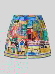Korte broek van een mix van viscose en linnen, model 'Millie' van Shiwi - 34