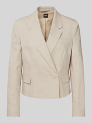 Blazer met paspelzak op de borst, model 'Jaleto' van BOSS Beige - 41