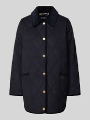 Steppjacke mit aufgesetzten Taschen Modell 'Cornelia' von Barbour Blau - 12