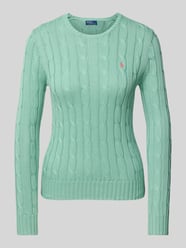 Strickpullover mit Zopfmuster Modell 'JULIANNA' von Polo Ralph Lauren - 10