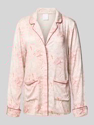 Pyjamabovendeel met reverskraag, model 'Josephine' van CCDK Copenhagen Fuchsia - 33