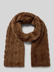 Schal aus Kunstfell mit Zopfmuster von GUESS - 3